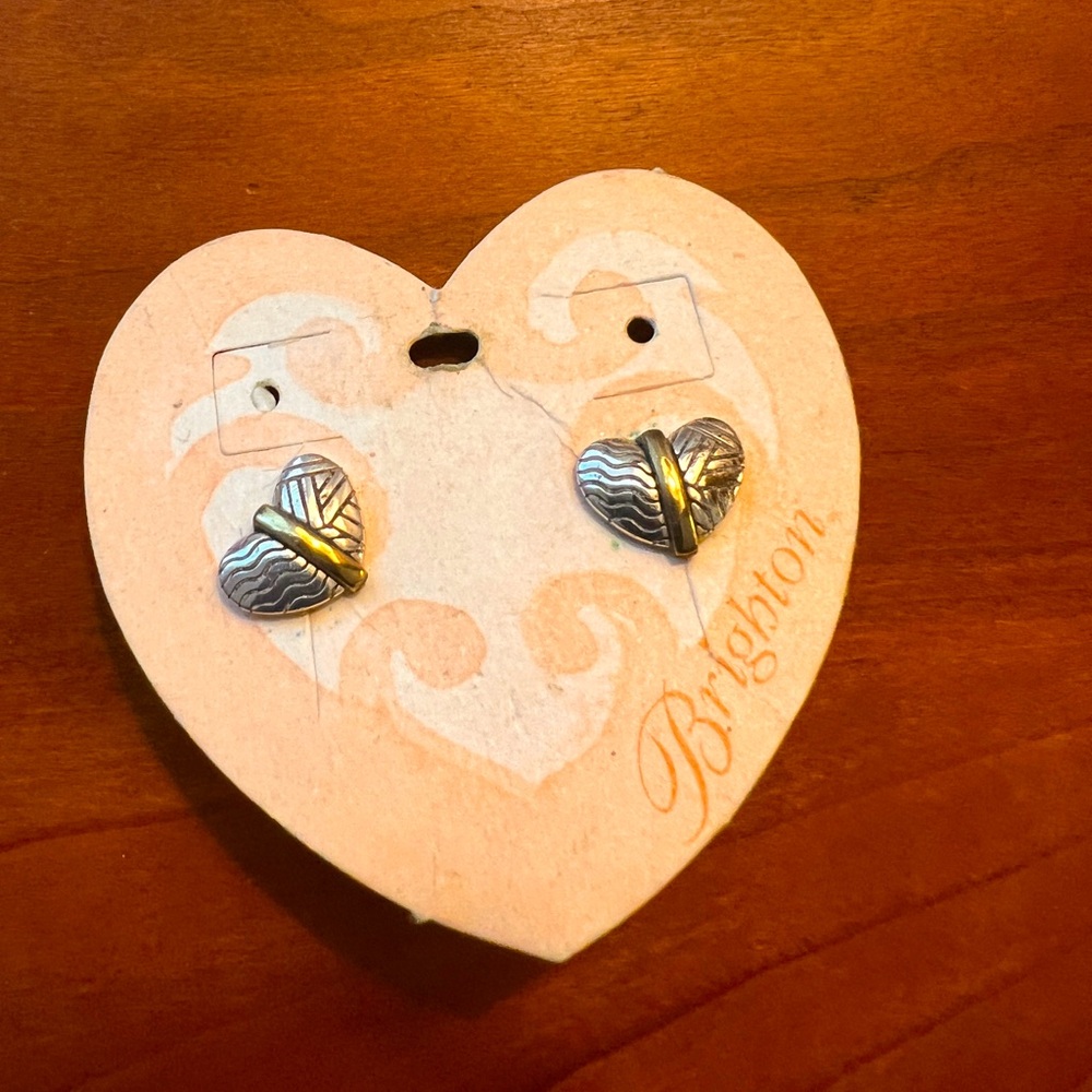 Brighton Two-Tone Heart Earrings
